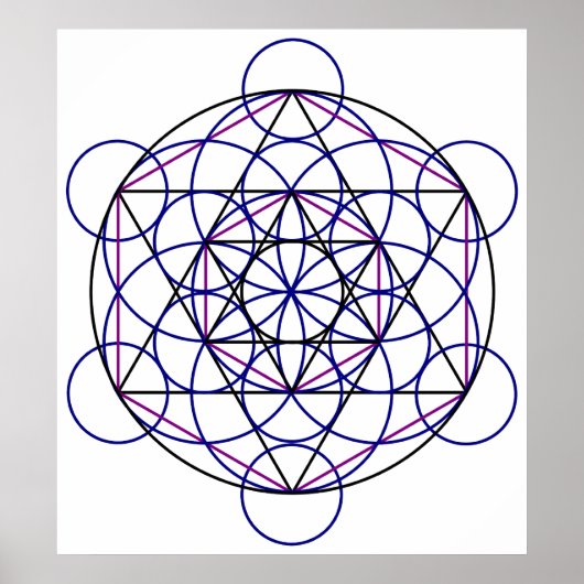 Human Merkaba Energy Field van onze 7 Chakras Poster (Voorkant)