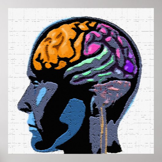 Human Mind Street Art Poster (Voorkant)