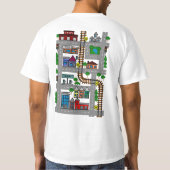 Human Play Table Fathers Day Playmshirt T-shirt (Achterkant)