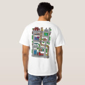 Human Play Table Fathers Day Playmshirt T-shirt (Achterkant volledig)