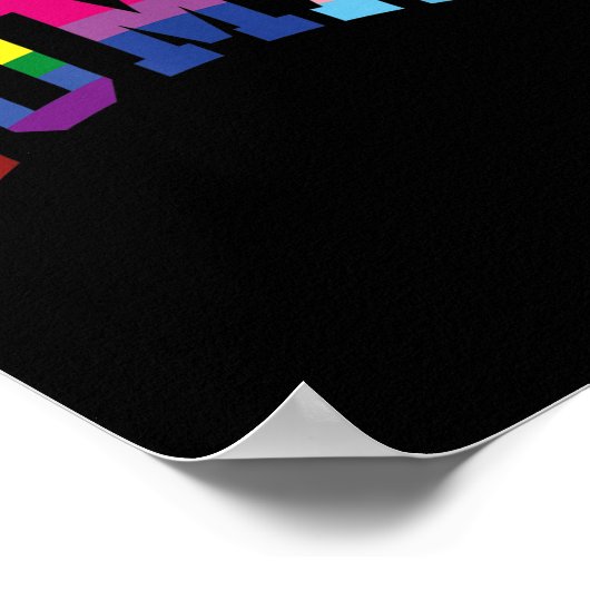 Human Pride Month LGBT Gay Rainbow Equality Trans Poster (Hoek)