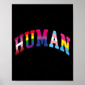 Human Pride Month LGBT Gay Rainbow Equality Trans Poster (Voorkant)
