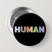 Human Pronouns Neopronounounouns Progress Pride Ra Ronde Button 7,6 Cm (Voorkant /achterkant)