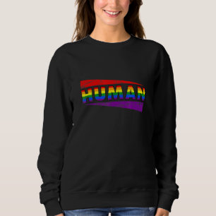 Human Rainbow Lgbt Flag Bi Lesbian Trans Gay Pride Trui