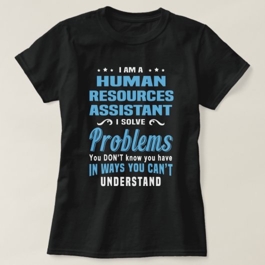 Human Resources Assistant T-shirt (Design voorkant)