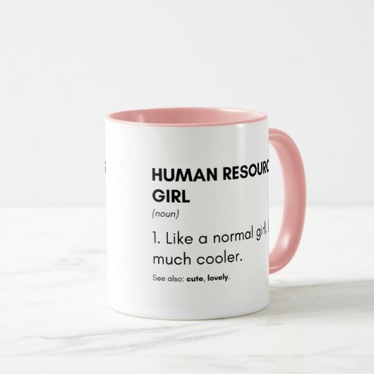 Human Resources Cool Girl Gezegde Mok (Voorkant rechts)