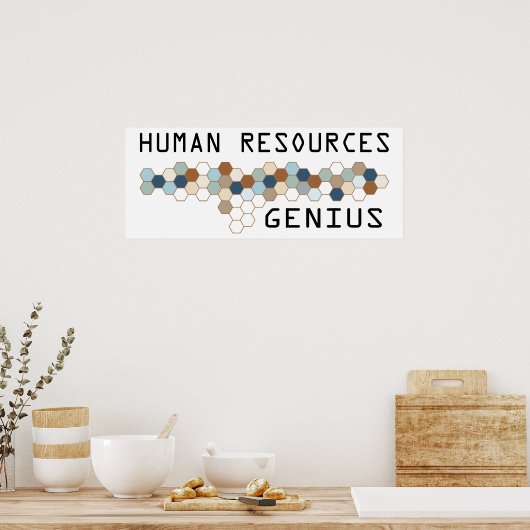 Human Resources Genius Poster (Keuken)