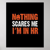 Human Resources Halloween HR Funny Costume Poster (Voorkant)
