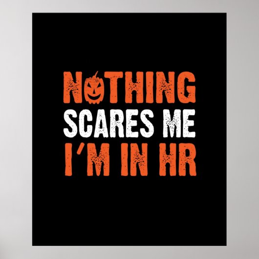 Human Resources Halloween HR Funny Costume Poster (Voorkant)