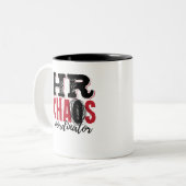 Human Resources HR Chaos-coördinator Tweekleurige Koffiemok (Voorkant links)