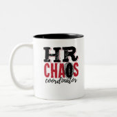 Human Resources HR Chaos-coördinator Tweekleurige Koffiemok (Links)