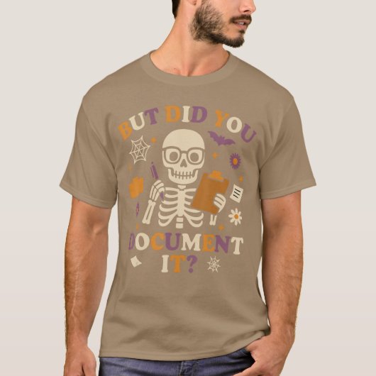Human Resources HR Halloween But Did You Document T-shirt (Voorkant)