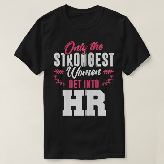 Human Resources  HR Lady Funny Female HR Gift Zip  T-shirt (Design voorkant)