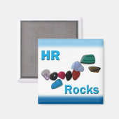 Human Resources HR Rocks Magneet (Voorkant / Achterkant)