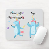 Human Resources HR Unicorn Funny Gift Muismat (Met muis)