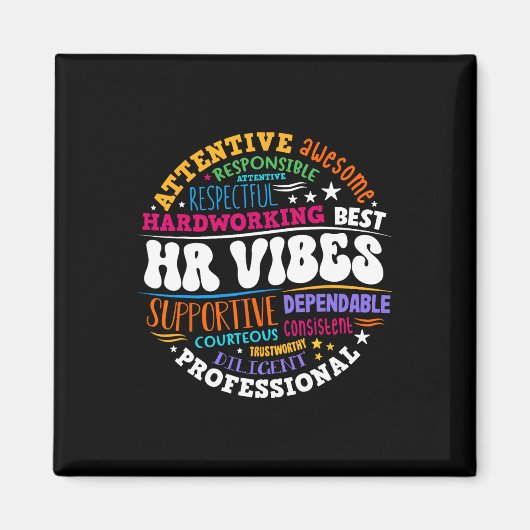 Human Resources Hr Vibes Analyst Employee Apprecia Magneet (Voorkant)