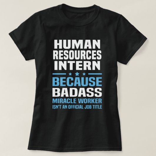 Human Resources Intern T-shirt (Design voorkant)
