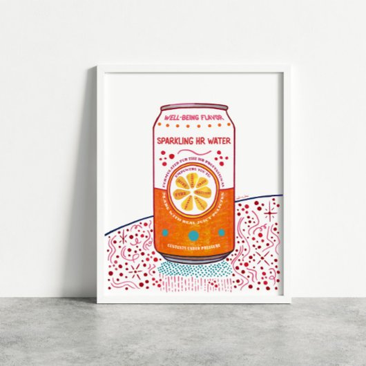 Human Resources Kantoor Art Sparkling HR Water Poster