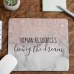 Human Resources Living the Dream Kantoor Work Humo Muismat<br><div class="desc">Dit ontwerp bevat geen daadwerkelijke glitter of sequinen. Het kan in het gebied worden gepersonaliseerd door de foto en/of tekst te wijzigen. Of het kan worden aangepast door te klikken deze Sjabloon personaliseert en dan de klik te kiezen om verdere optie aan te passen en de kleur van de achtergrond...</div>