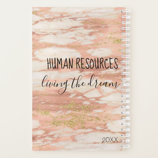Human Resources Living the Dream Office Humor Planner (Achterkant)