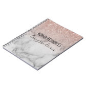 Human Resources Living the Dream Roos Gold Notitieboek (Linkerzijde)