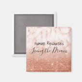 Human Resources Living the Dream Work Kantoor Magneet (Voorkant / Achterkant)