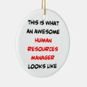 human resources manager, awesome keramisch ornament (Rechts)