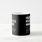 Human Resources Manager Grappige werkdefinitie Koffiemok (Center)