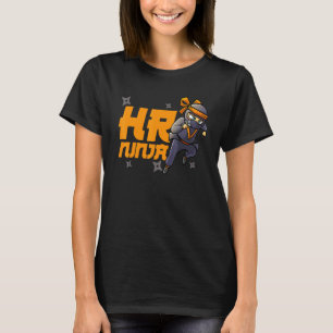 Human Resources Mannen Vrouwen Cool HR Ninja Medew T-shirt