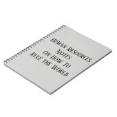 Human Resources Notes Over Hoe de wereld te regere Notitieboek (Linkerzijde)