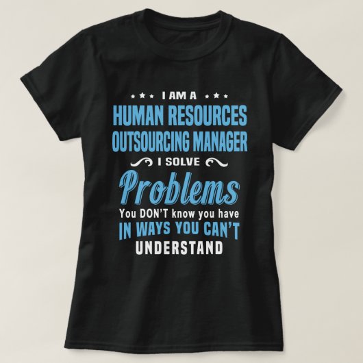 Human Resources Outsourcing Manager T-shirt (Design voorkant)