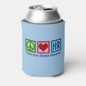 Human Resources Peace Love HR - blauw Blikjeskoeler (Blikje Achterkant)