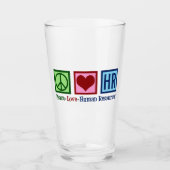 Human Resources Peace Love HR Glas (Voorkant)