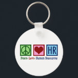 Human Resources Peace Love HR Kantoor Rep Sleutelhanger<br><div class="desc">Kort de gift van de afdeling van het personeel voor een manager van u bij een bedrijf of een zaken. Peace Love Human Resources.</div>