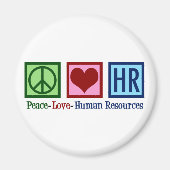 Human Resources Peace Love HR Magneet (Voorkant)