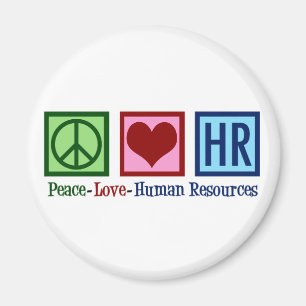 Human Resources Peace Love HR Magneet