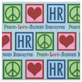 Human Resources Peace Love HR Stof (Close Up)