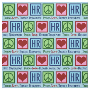 Human Resources Peace Love HR Stof