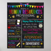 Human Resources Professional Kantoor Poster (Voorkant)