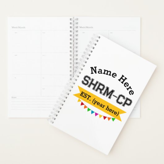 Human Resources SHRM-CP gepersonaliseerde gift Planner (Display)
