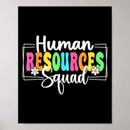 Human Resources Squad Back To School Hr Crew Poster (Voorkant)