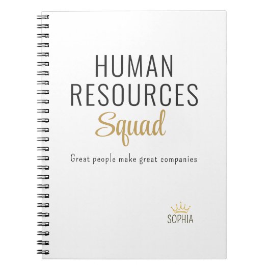 Human Resources Squad – Personalized Notebook Notitieboek (Voorkant)