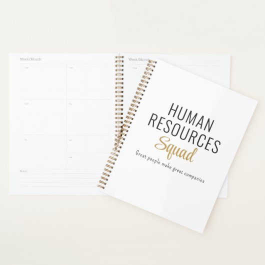 Human Resources-team met motiverende quote Planner (Display)