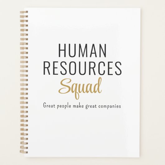 Human Resources-team met motiverende quote Planner (Voorkant)