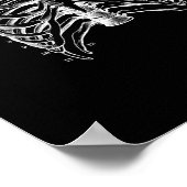 Human Ribcage Anatomy in Black and White Print (Hoek)