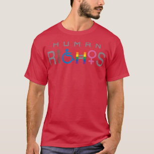 Human Rights Blm Disabled LGBT for Men Women 2803 T-shirt