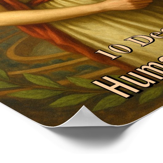 Human Rights Day 10 Event gift Poster (Hoek)