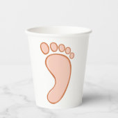 Human Rights Foot Papieren Bekers (Voorkant)