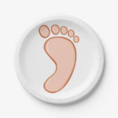 Human Rights Foot Papieren Bordje (Voorkant)
