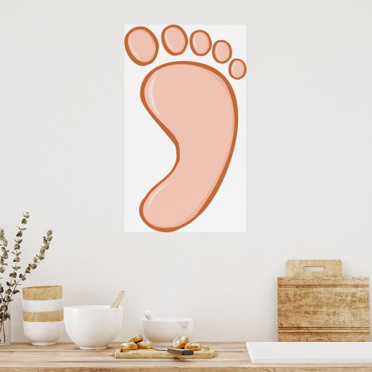Human Rights Foot Poster (Keuken)